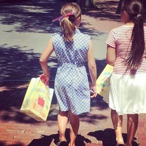 Tooby Doo Nantucket Blue & White Sleeveless Shirt Dress